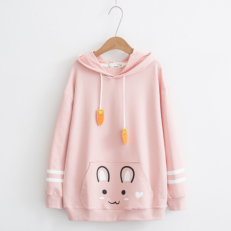 Rabbit carrot Hooded Sweater