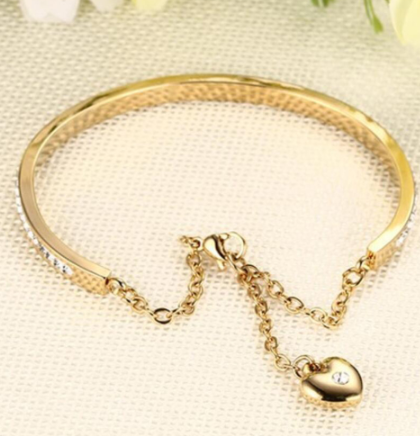 a heart bracelet