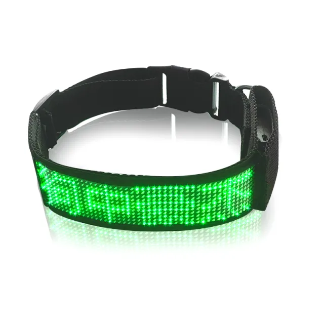 LED luminous pet collar Green - Shop at LoveMi