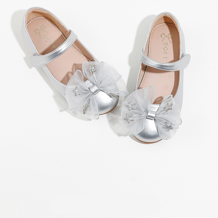 Girls New Soft Bottom Big Children's Princess Shoes