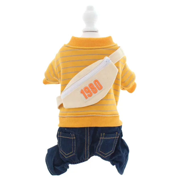 Pet dog clothes autumn and winter Yellow - Shop at LoveMi