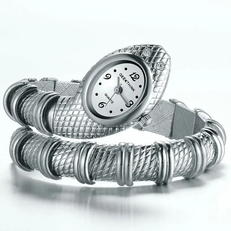 Women's Watch Bracelet Gold Snake