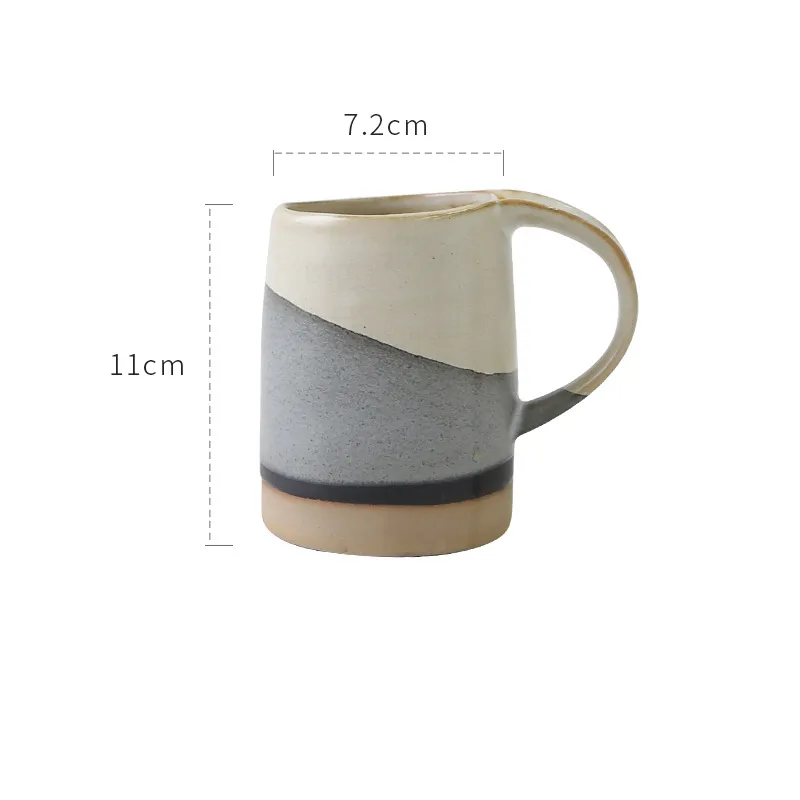 Hand Made Ceramic Cup Of Antique Coarse Water Cup - White