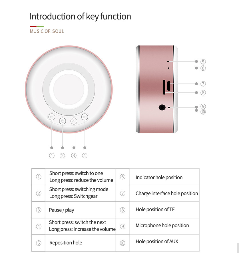 S8 portable Bluetooth speaker Mini card subwoofer built-in battery mini speaker - Image 14
