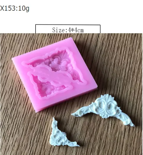 Variety of lace shape fondant cake silicone