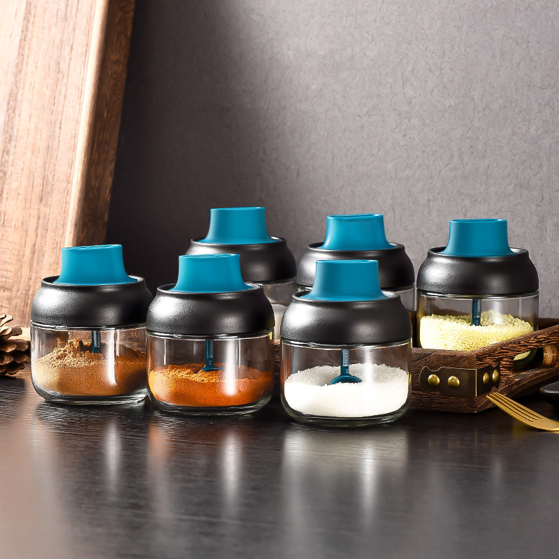 Moisture-proof glass combination seasoning bottle