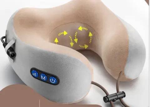 Gold U-type Massage Pillow Multi-function Shoulder Cervical Car Neck