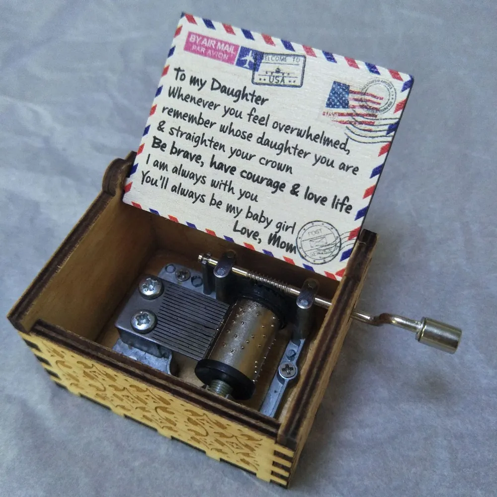 Painted music box creative gift decoration