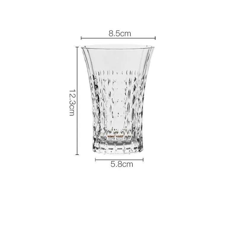 Net red crystal glass Retro Red Wine Cup - 280Mllong Cup