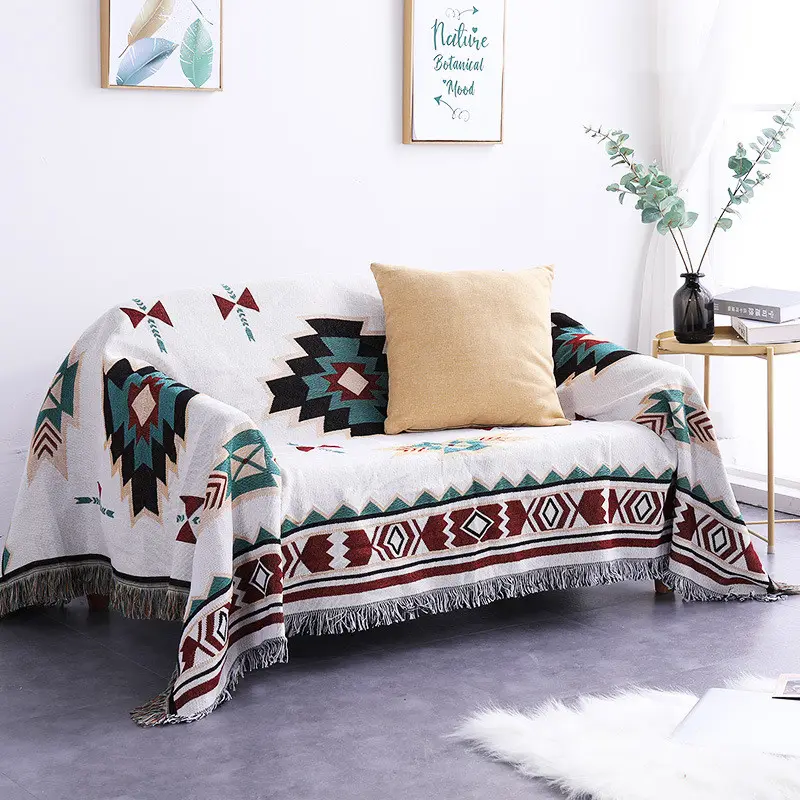 Scandinavian style sofa towel cover