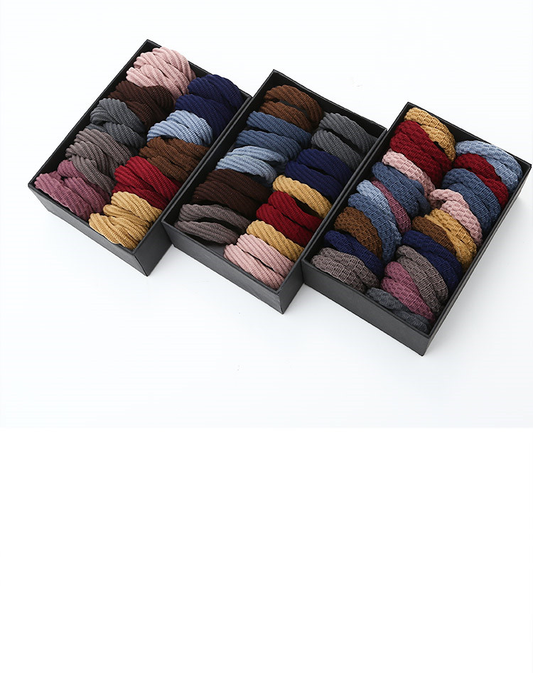 Rubber band high elasticity durable leather hair rope