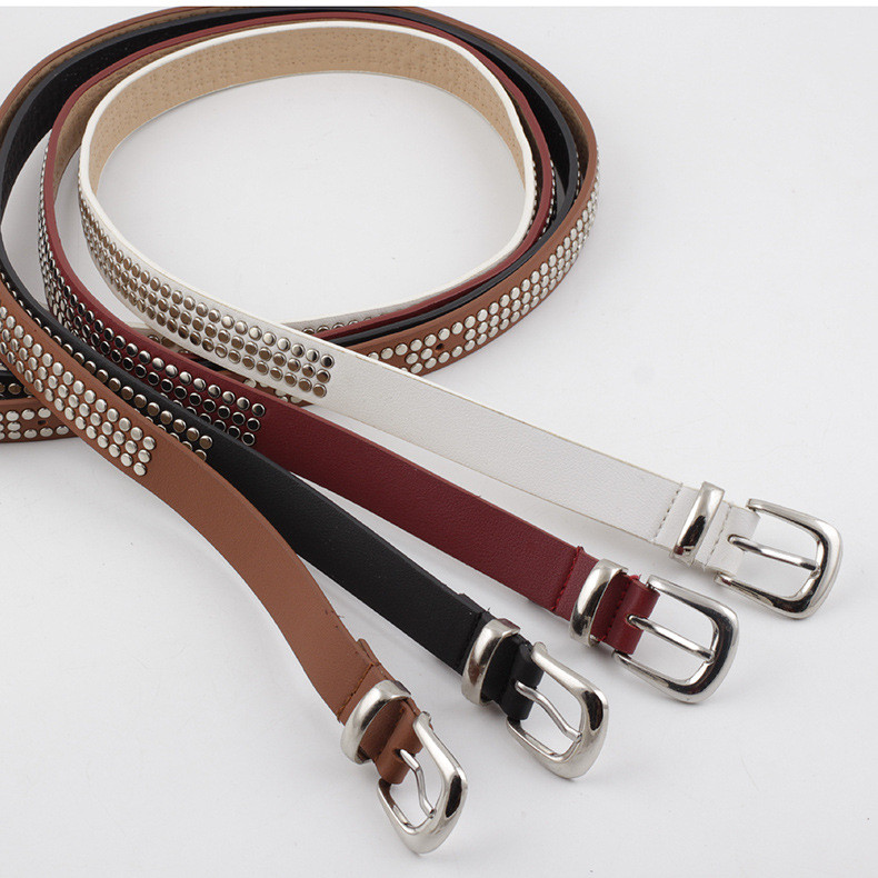 Women's rivet jeans belt
