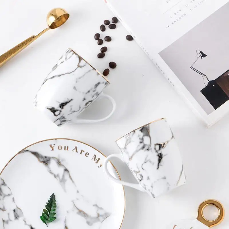 Nordic Marbled Ceramic Mug