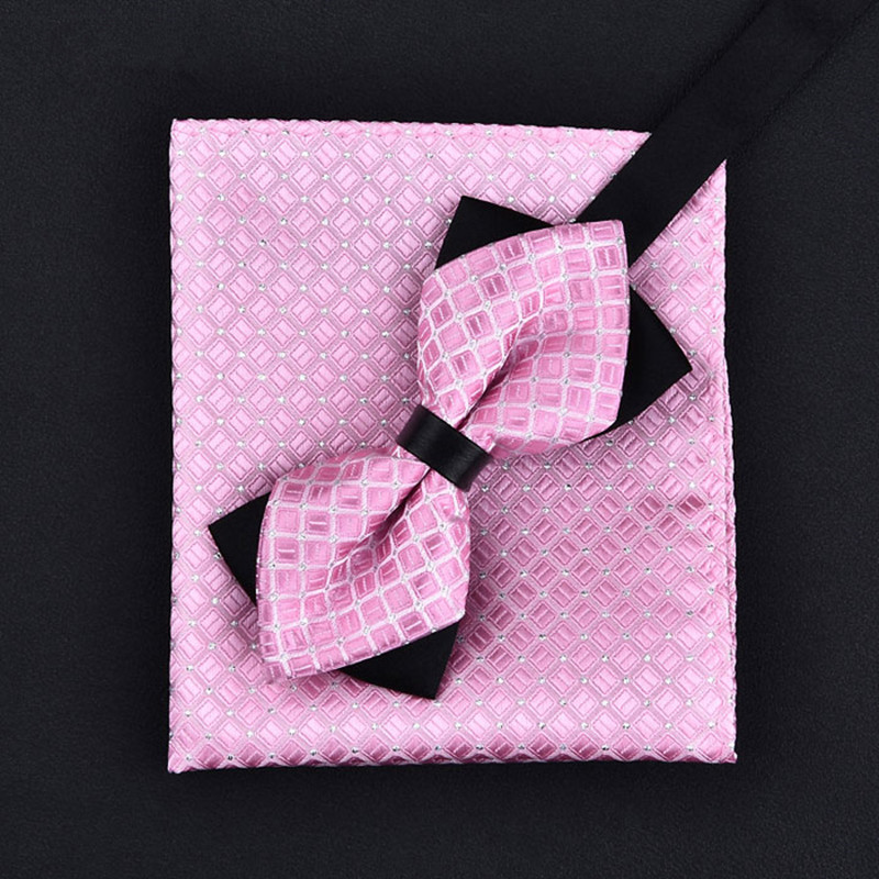 ربطة عنق بدلة أعمال عصرية ومنديل مربع