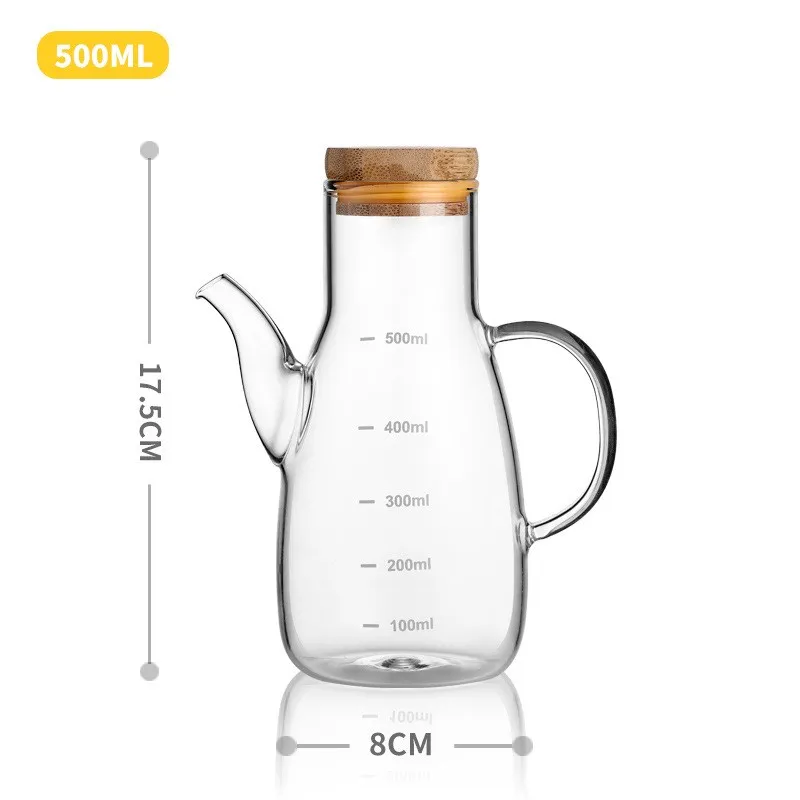 A glass oil can can be filled with oil cans - 2 Style