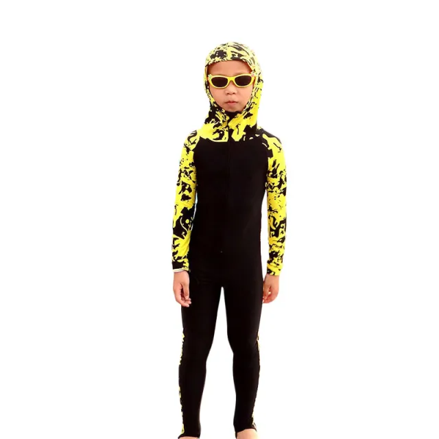 Children's diving suit, sunscreen suit, jellyfish suit Yellow - Shop at LoveMi