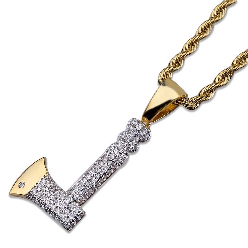 Retro Axe Shape Hip Hop Pendant