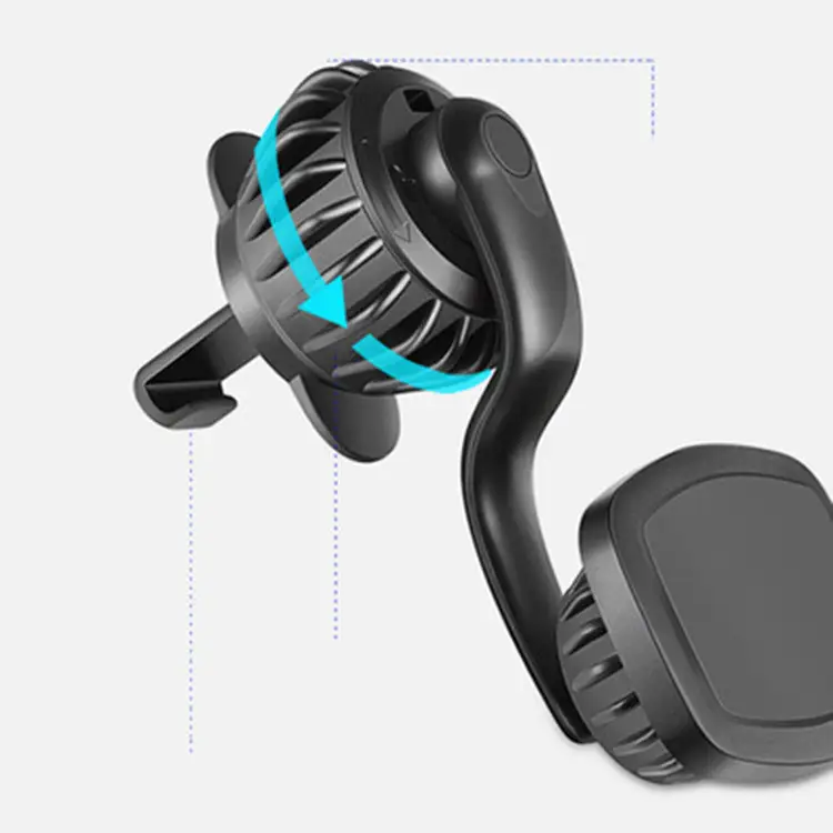 Rotating air outlet magnet phone holder