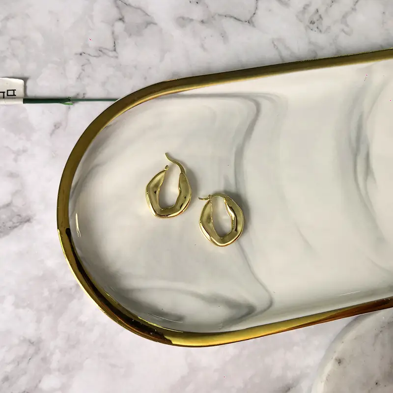 Personality niche circle earrings jewelry