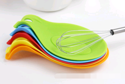 Silicone Soup Spoon Pad Silicone Scoop Set Spoon Pad Spatula European Spoon Mat