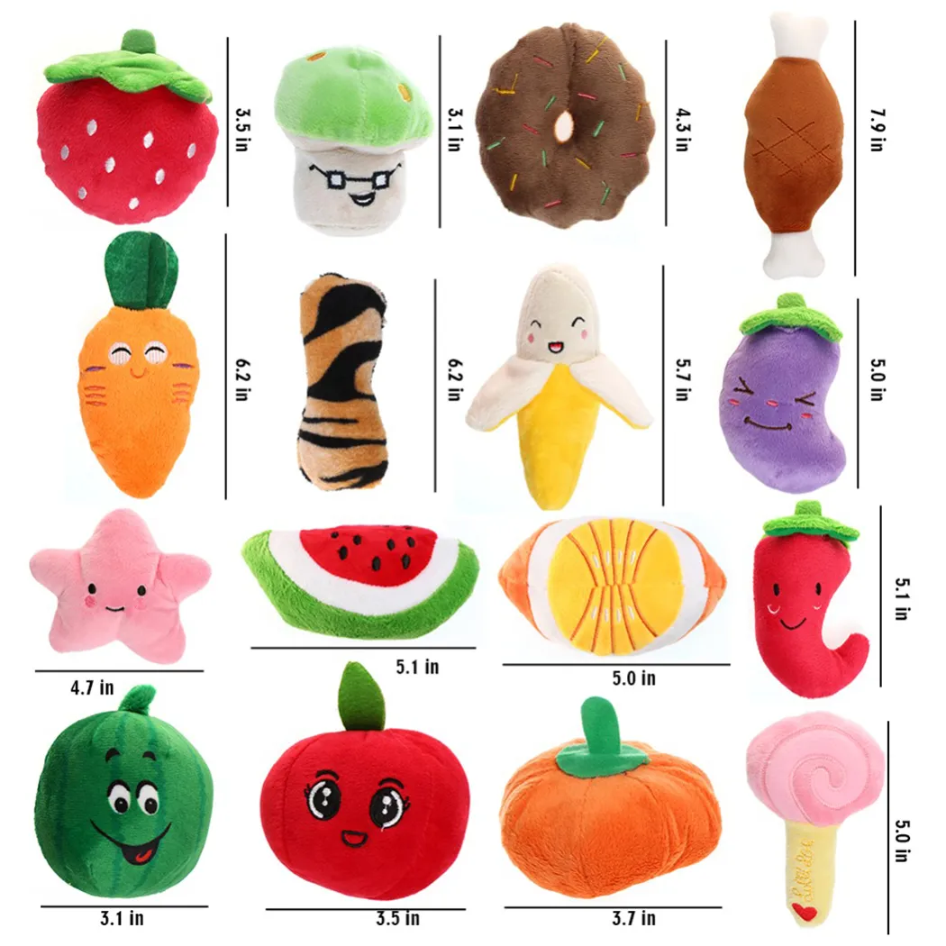 Gooddog, Dog, Plush Vocal Toys, Fruits, Cartoons, Pets, Cats, Toys, Pet Supplies – image 4