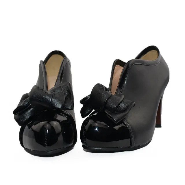 Sweet bow high heels Black - Shop at LoveMi
