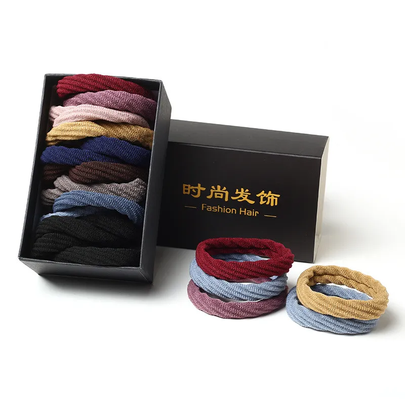 Rubber band high elasticity durable leather hair rope - Rubber Band High Elasticity Du
