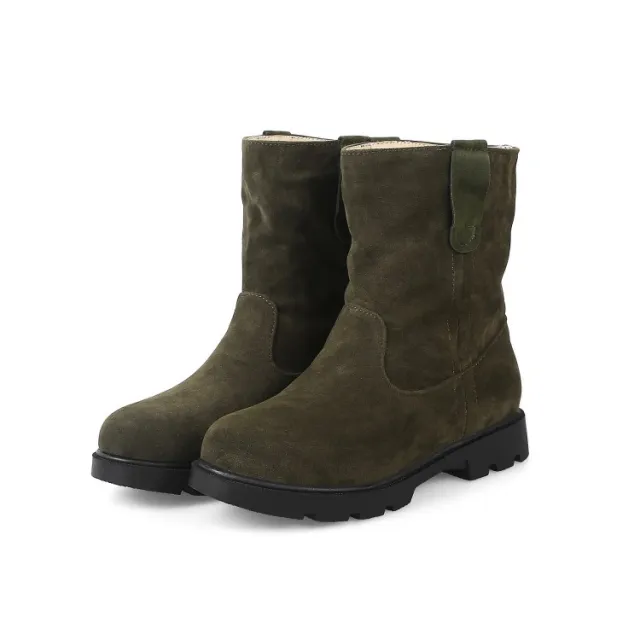 Autumn and winter foreign trade boots Green - Shop at LoveMi