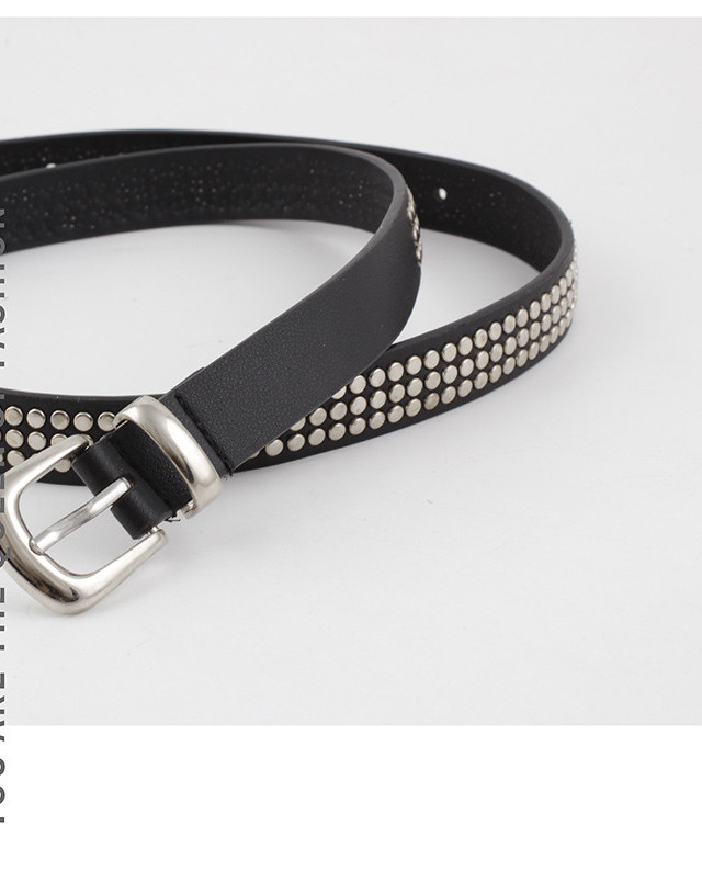 Women's rivet jeans belt