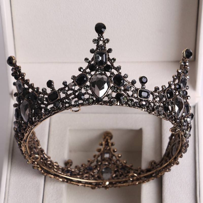 Vintage Baroque Black Zircon Photography Accessories Black A - Shop at LoveMi