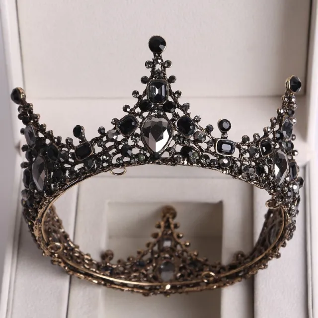 Vintage Baroque Black Zircon Photography Accessories Black A - Shop at LoveMi