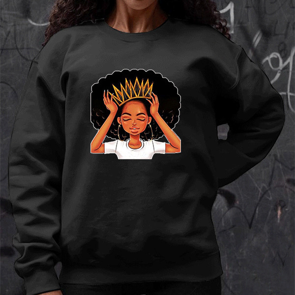 Casual cartoon print crew neck sweater