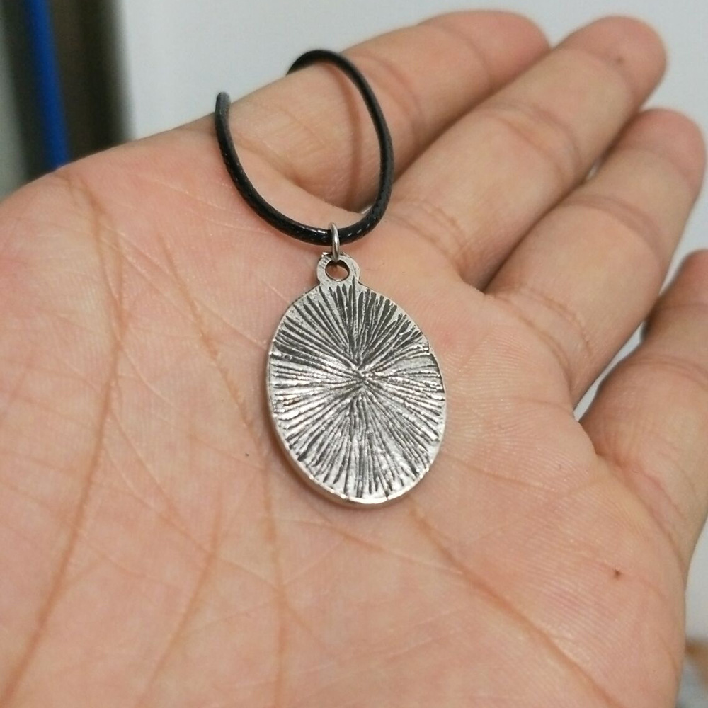 Pendant Crow and March vintage bird necklace