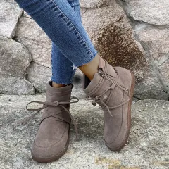 New women's short boots in autumn and winter - Khaki - View 1