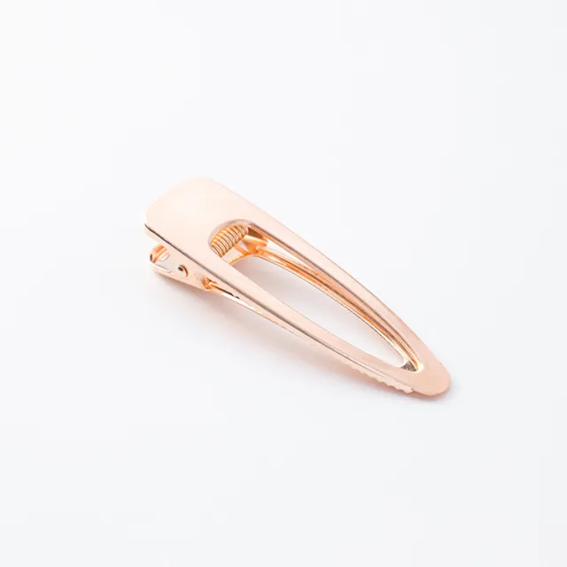 Personality retro style brushed metal hairpin bangs clip Rose Gold - Shop at LoveMi