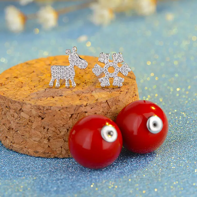 Deer Daifa Snowflake Earrings Snowflake Earrings