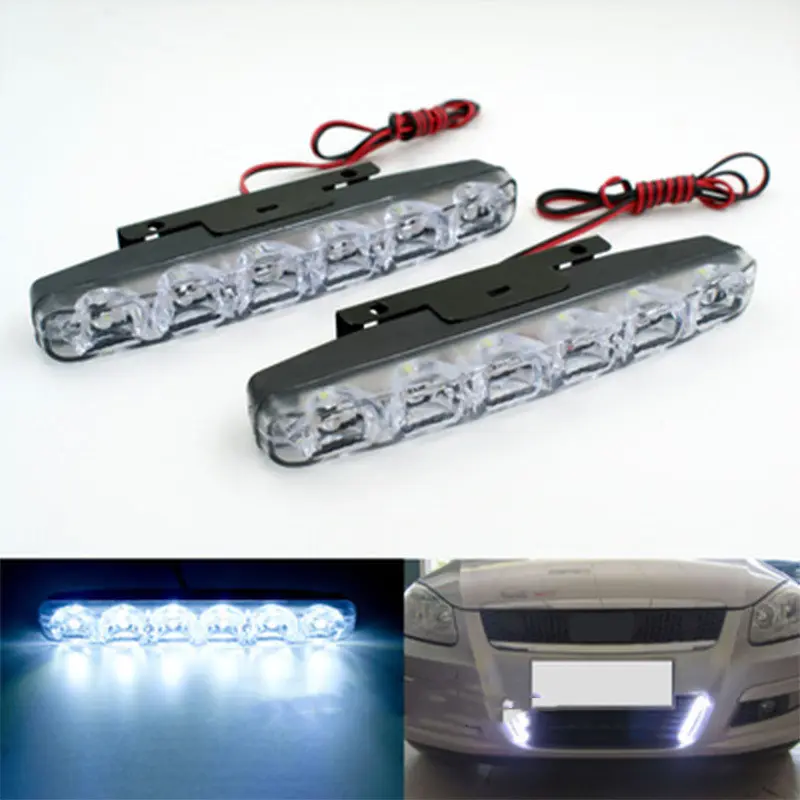 Car Modification General Grid 6LED Daytime Running Light