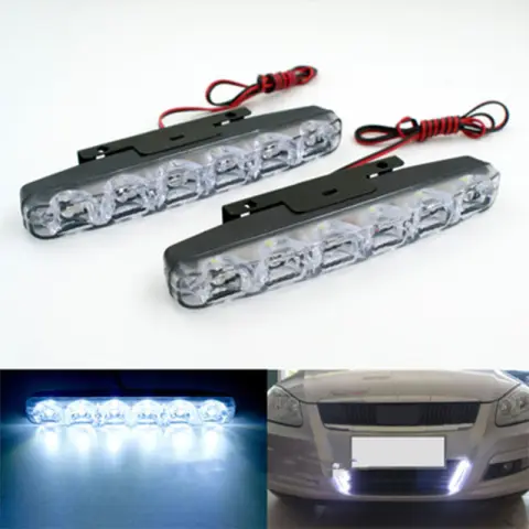 Car Modification General Grid 6LED Daytime Running Light
