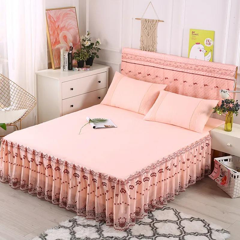 Lace bedspread lace bed skirt - Jade