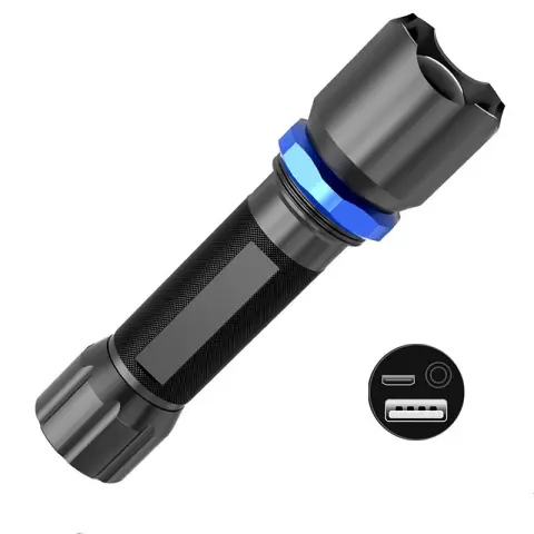 Usb Flashlight Strong Light Rechargeable Brightness
