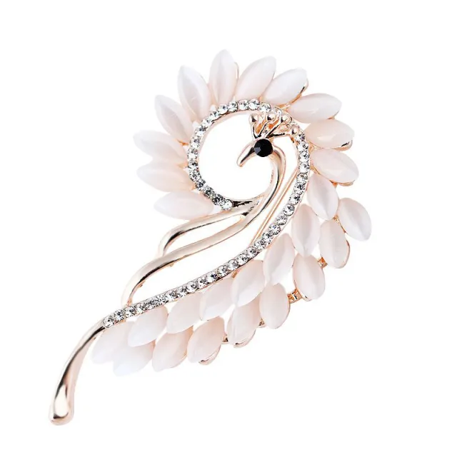 Edition Fashion Opal Rhinestone Alloy Peacock Brooch Xz4475 Style - Shop at LoveMi