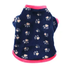 Pet puppy fall/winter polar fleece warm sweater - Feet - View 1