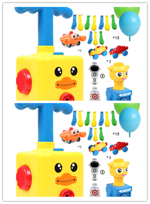 Power Balloon Launch Tower Toy Puzzle – A Yellow