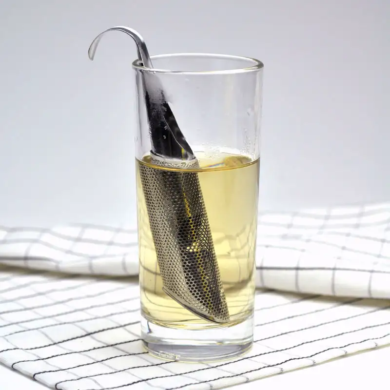304 Stainless Steel Tea Tube with Curved Handle