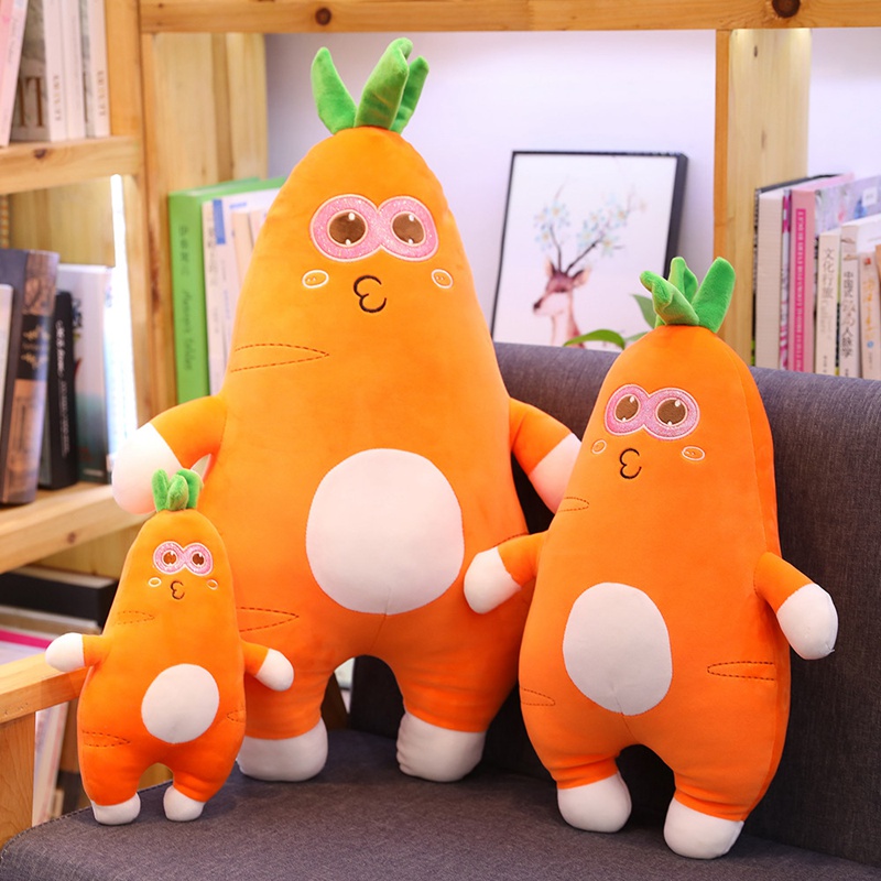 Carrot baby plush plant pillow