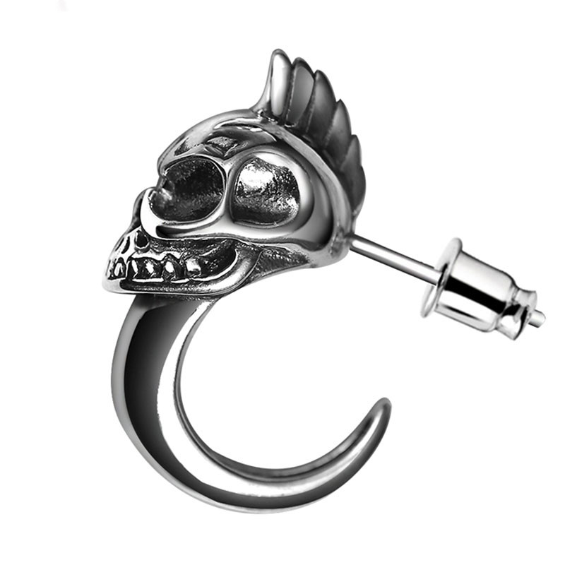 Skull stud earrings