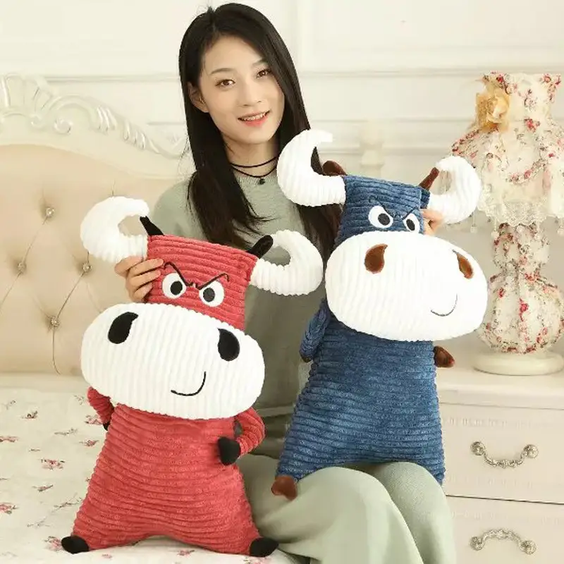 Big cow plush doll