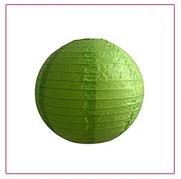 Mid autumn festival wedding mall decoration round paper lanterns Green - Shop at LoveMi