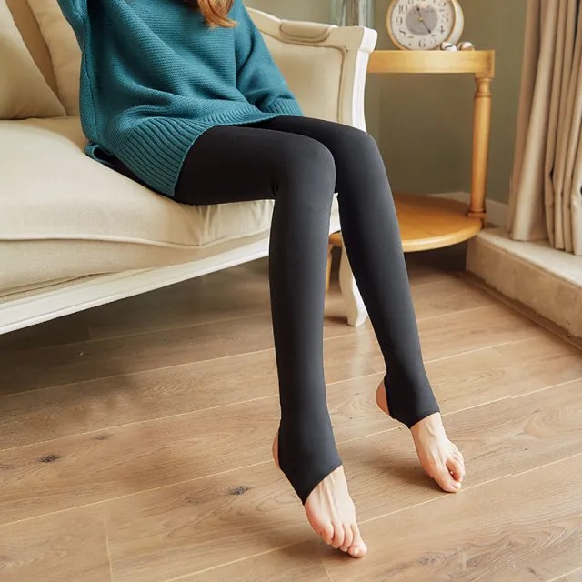 Leggings Winter Plus Velvet Thick Adjustable Pantyhose Super Elastic Large Size Black Feet - Shop at LoveMi