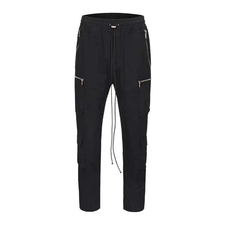 Zipper multi-pocket functional overalls